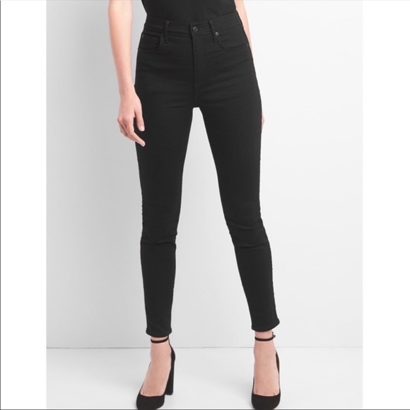 GAP Denim - GAP 1969 High Rise Black Skinny Jeans